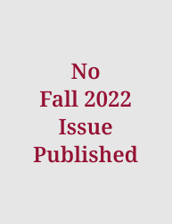 No Fall 2022 Issue Published