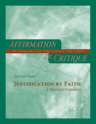 Justification by Faith—A Historical Evaluation (Special Issue) (cover image)